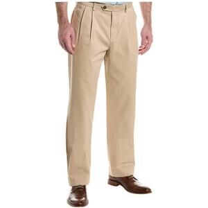 Brooks Brothers Mens 100% Wool Pleaded Cuffed Dress Business Pants Size 36